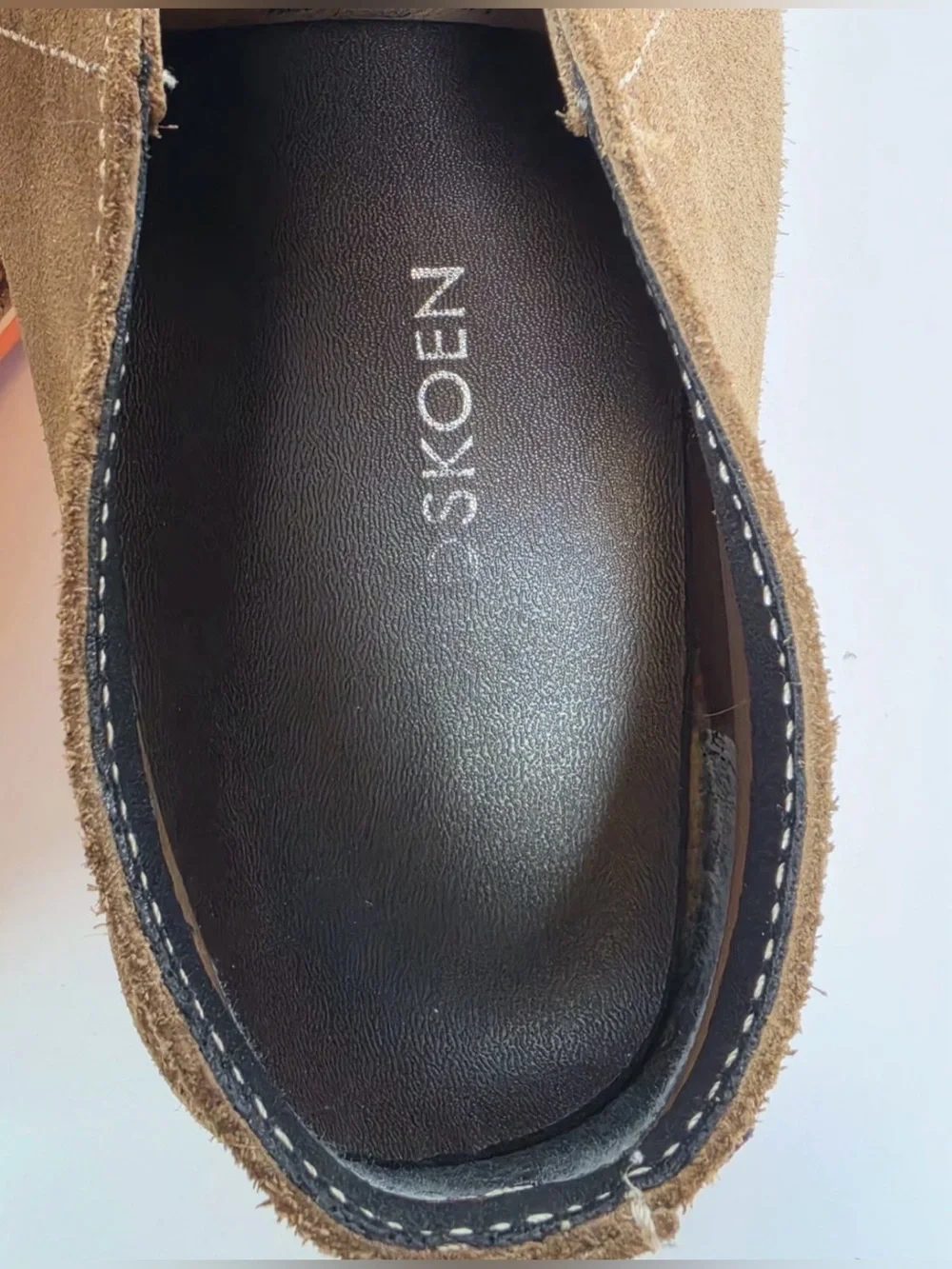 Veldskoen Mens Heritage Bloem Chukka Boots Brown Suede Orange Sole Size 9